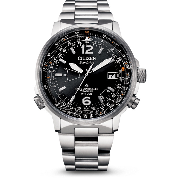 Εικόνα της ΑΝΔΡΙΚΟ ΩΡΟΛΟΓΙ CITIZEN RADIO CONTROLLED ECO DRIVE ΤΙΤΑΝΙΟ ΖΑΦΕΙΡΙ ΚΡΎΣΤΑΛΛΟ 
