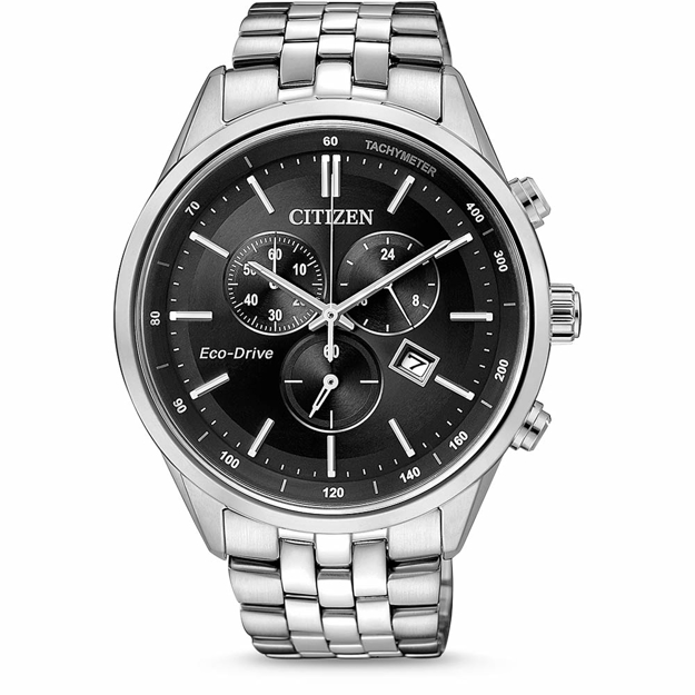 Εικόνα της ΑΝΔΡΙΚΟ ΩΡΟΛΟΓΙ CITIZEN ΧΡΟΝΟΓΡΑΦΟΣ ECO-DRIVE ΖΑΦΕΙΡΙ ΚΡΥΣΤΑΛΛΟ