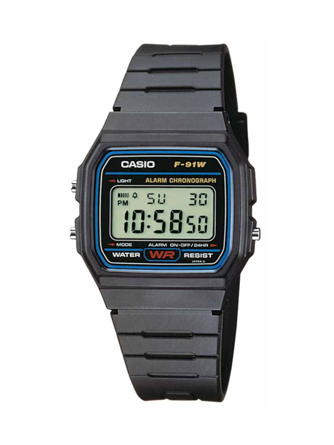 Εικόνα της ΩΡΟΛΟΓΙ CASIO LCD F91 ΜΑΥΡΟ ΤΕΤΡΑΓΩΝΗ ΚΑΣΑ
