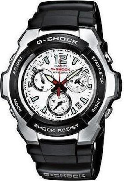 Εικόνα της ΩΡΟΛΟΓΙ ΑΝΔΡΙΚΟ CASIO GSHOCK ΧΡΟΝΟΓΡΑΦΟΣ ΛΕΥΚΗ ΠΛΑΚΑ ΚΑΙ ΛΟΥΡΑΚΙ