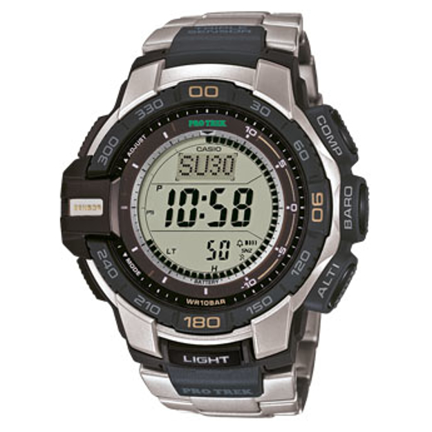 Εικόνα της ΩΡΟΛΟΓΙ CASIO LCD PROTREK SOLAR PRG-270D ΥΨΟΜΕΤΡΟ ΠΡΟΣΑΝΑΤΟΛΙΣΜΟΣ TITANIO