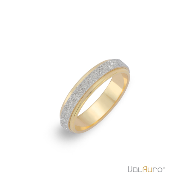 Εικόνα της ΒΕΡΑ ΔΙΧΡΩΜΗ ΔΙΠΛΗ 14K ΣΧΕΔΙΟ 226 Α ΕΠΑΝΩ ΖΑΓΡΕ ΛΕΥΚΗ 