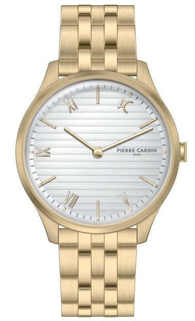Εικόνα της ΑΝΔΡΙΚΟ ΩΡΟΛΟΓΙ PIERRE CARDIN ΜΕ ΜΠΡΑΣΙΛΕ ΣΕ ΕΠΙΧΡΥΣΟ ΑΤΣΑΛΙ  
