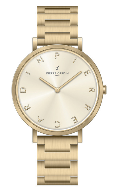 Εικόνα της ΓΥΝΑΙΚΕΙΟ ΩΡΟΛΟΓΙ PIERRE CARDIN ΜΕ ΜΠΡΑΣΙΛΕ ΣΕ ΕΠΙΧΡΥΣΟ ΑΤΣΑΛΙ
