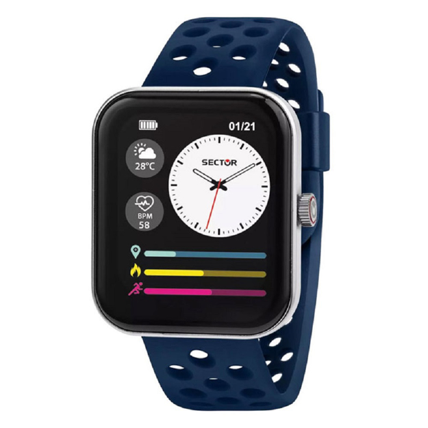 Εικόνα της ΑΝΔΡΙΚΟ SMARTWATCH SECTOR S-03 PRO ΜΠΛΕ ΛΟΥΡΙ ΣΙΛΙΚΟΝΗΣ