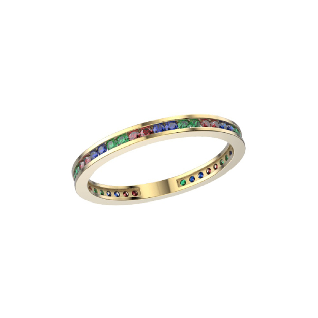 Εικόνα της ΧΡΥΣΟ ΟΛΟΟΒΕΡΟ ΔΑΧΤΥΛΙΔΙ Κ9 MULTI COLOR 